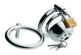 Dual-Ring Confinement Cage for Naughty Subs by XR Brands Male Chastity